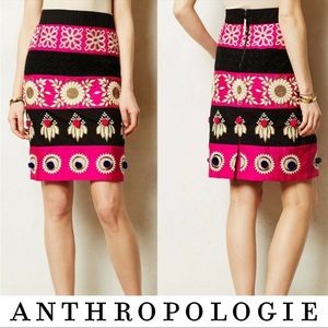 Leifsdottir Embroidered Catrina Pencil Skirt 4